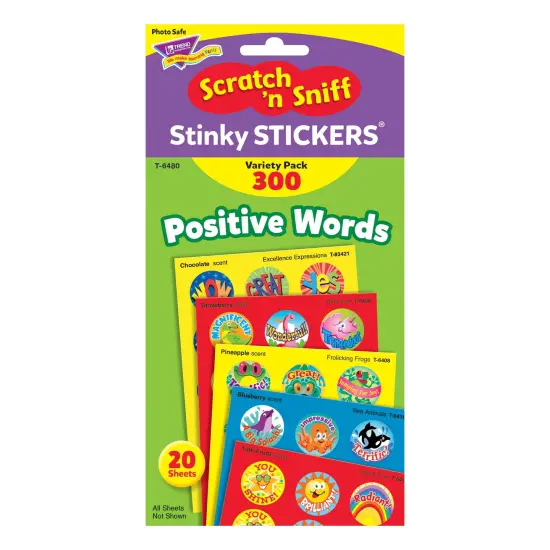 Positive Words Stinky Stickers&reg; Variety Pack, 300 Per Pack, 3 Packs {3}
