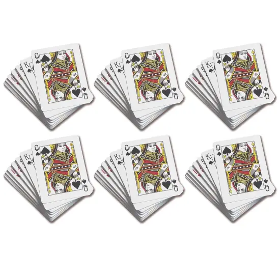 Standard Playing Cards - 52 Per Set - 6 Sets {1}
