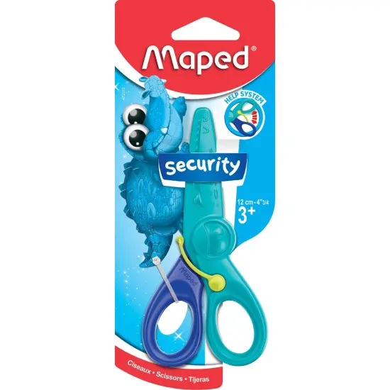 Kidicut Spring-Assisted Plastic Safety Scissors, 4.75", Pack of 12 {3}