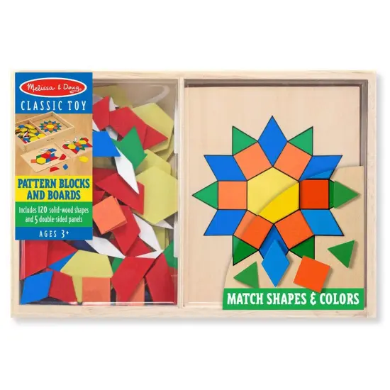Wooden Pattern Blocks & Boards {3}
