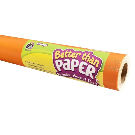 Better Than Paper&reg; Bulletin Board Roll, 4' x 12', Orange, Pack of 4 {1}