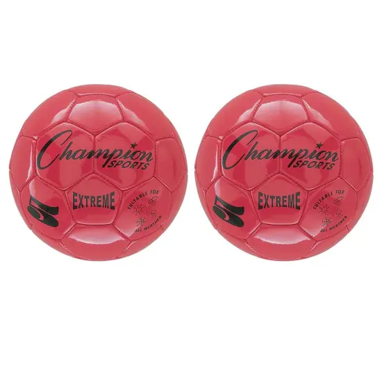 Extreme Soccer Ball, Size 5, Red, Pack of 2 {1}