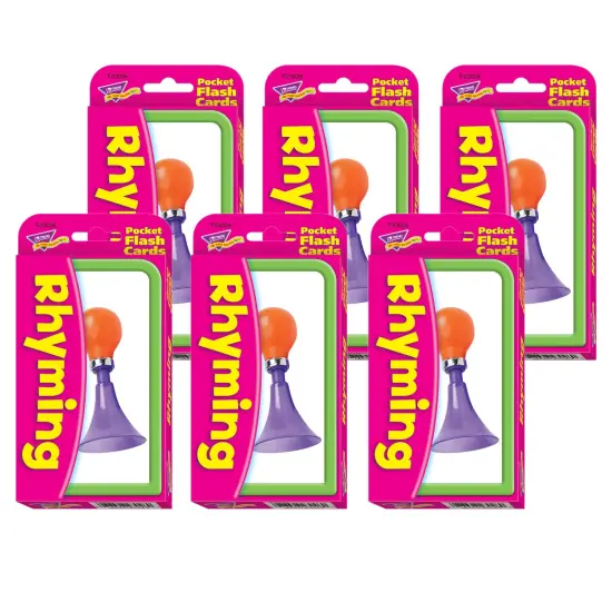 Rhyming Pocket Flash Cards, 6 Packs {1}