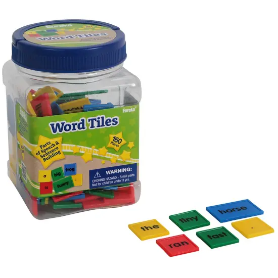 Tub of Word Tiles, 160 Per Set, 2 Sets {2}