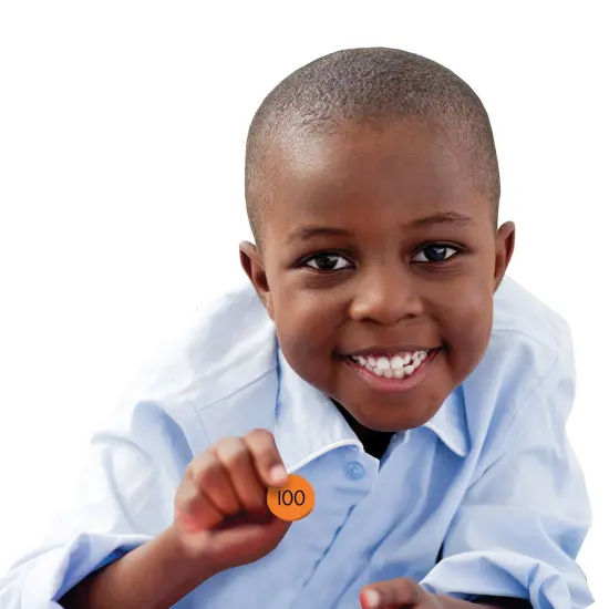 4-Value Whole Numbers Place Value Discs, 100 Per Set, 3 Sets {2}