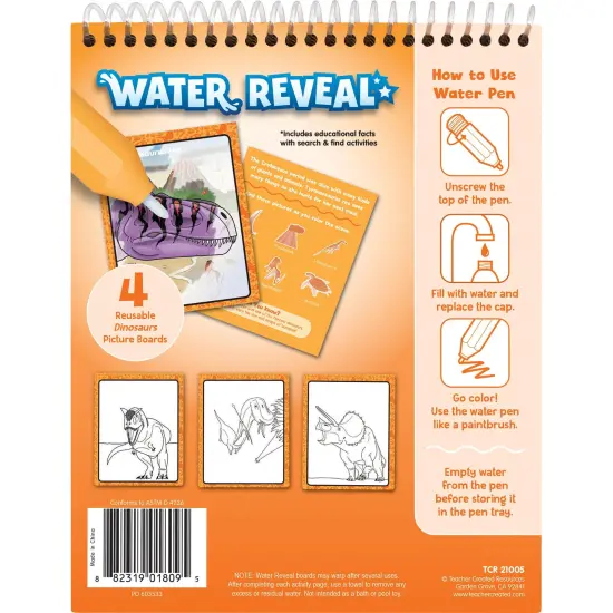 Dinosaurs Water Reveal, 6 Sets {6}
