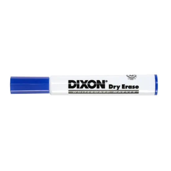 Dry Erase Markers Wedge Tip, Blue, Pack of 12 {1}