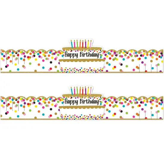 Confetti Happy Birthday Crowns, 30 Per Pack, 2 Packs {1}