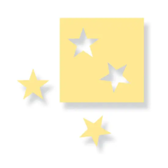 Hand Punches, 0.25" Star, Pack of 3 {4}