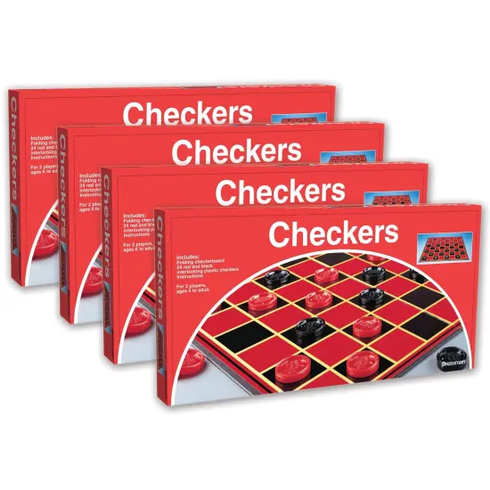 Checkers Game, Pack of 4 {1}