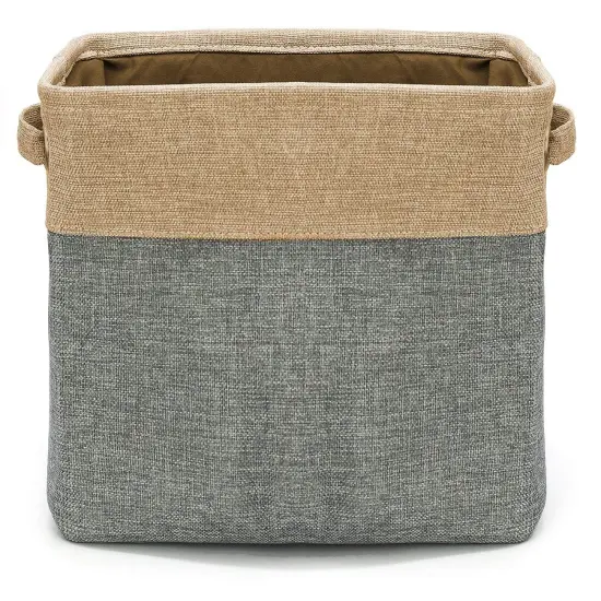 Sorbus 3 Pack Fabric Cubby Organizer - Large Sturdy Foldable Storage Bins with Handles - Lightweight and durable {5}