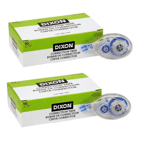 Correction Tape, 1 Line, 10 Per Pack, 2 Packs {1}