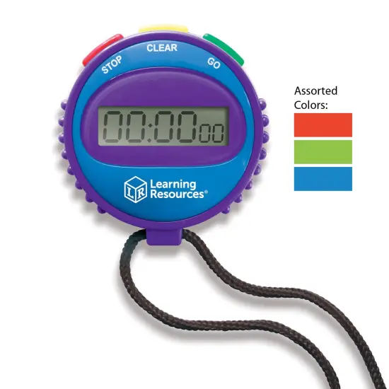 Simple Stopwatch, Assorted Colors, Pack of 2 {2}