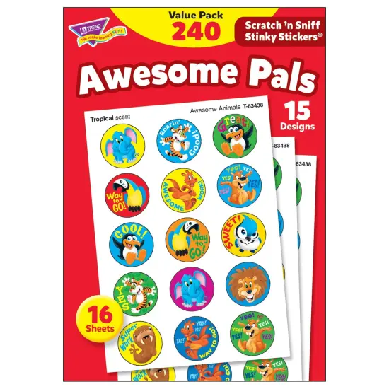 Awesome Pals Stinky Stickers&reg; Value Pack, 240 Per Pack, 3 Packs {2}