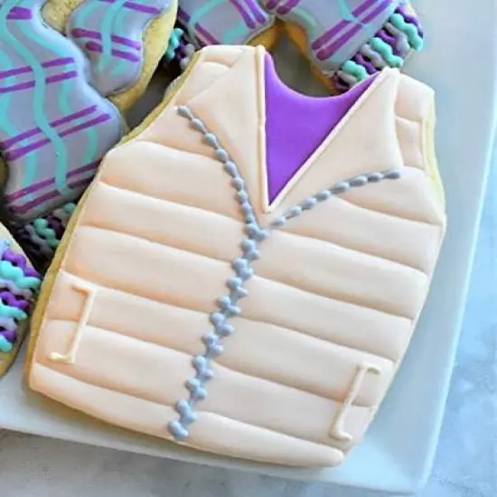 Ann Clark Sports Jersey Winter Vest Cookie Cutter, 4" {3}