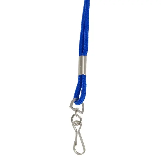 Standard Lanyard Hook Rope Style, Blue, Pack of 24 {3}