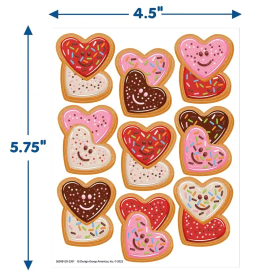 LOVE Valentine's Day Giant Stickers, 36 Per Pack, 12 Packs {3}
