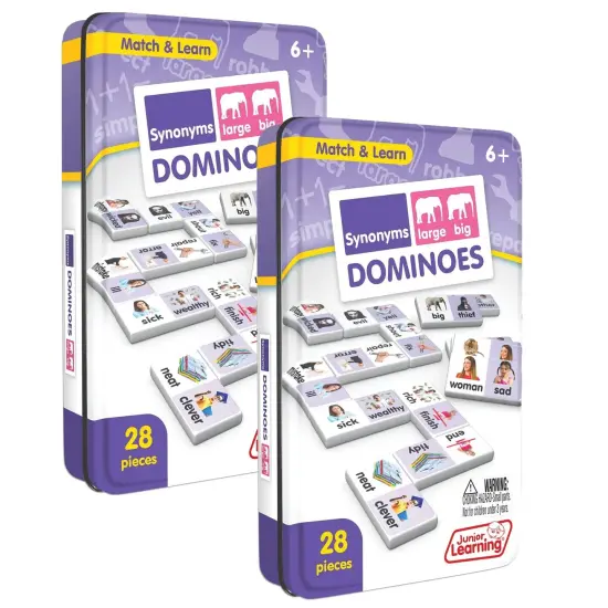 (2 Ea) Synonyms Match & Learn Dominoes | Colorful Educational Interactive Game | User Friendly | For Kids and Adult {1}