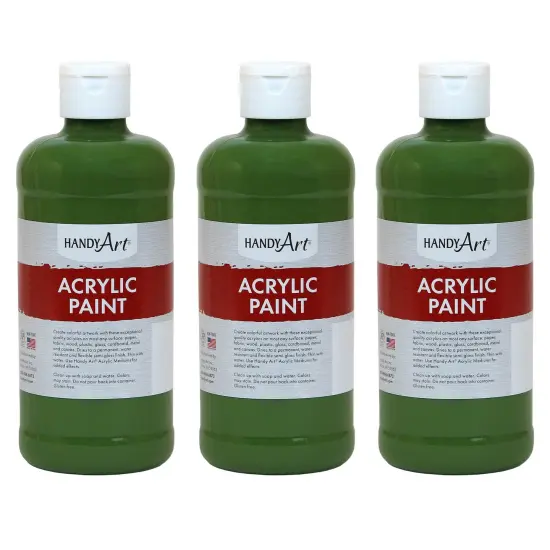 Acrylic Paint 16 oz, Green Oxide, Pack of 3 {1}