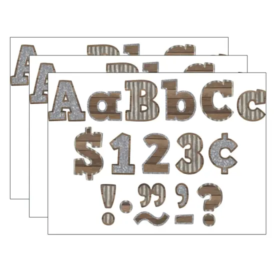 Home Sweet Classroom Bold Block 4" Letters Combo Pack, 230 Characters Per Pack, 3 Packs {1}