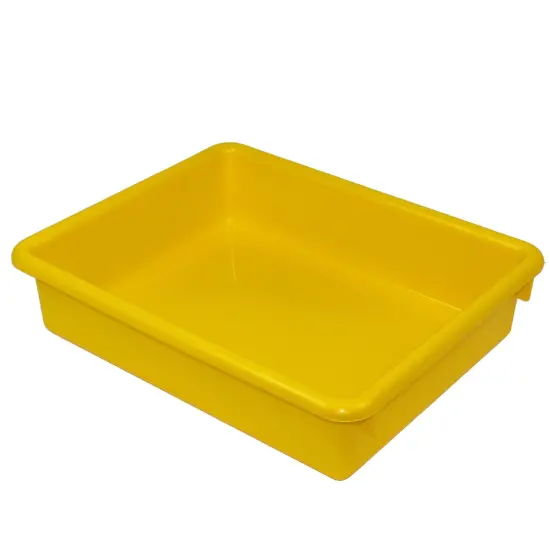 Stowaway&reg; 3" Letter Tray no Lid, Yellow, Pack of 3 {2}