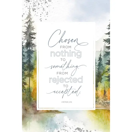 Chosen From Nothing Wood Plaque with Easel and Hook Wall Tabletop Art - 6 inches x 9 inches {1}