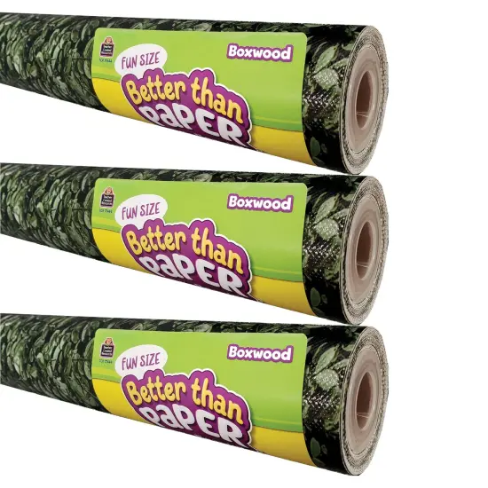 Fun Size Better Than Paper&reg; Bulletin Board Roll, 18" x 12', Boxwood, Pack of 3 {1}