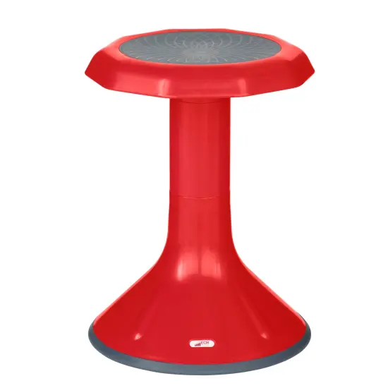 ACE Active Core Engagement Wobble Stool, Portable Flexible Seating, 18in Seat Height Red {1}
