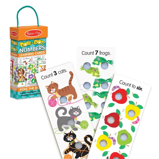 Poke-a-Dot Numbers Learning Cards {1}