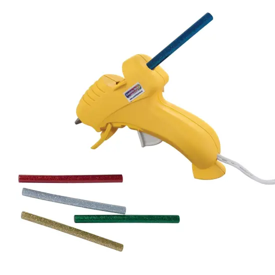 Hot Glue Sticks, 6 Assorted Glitter Colors, 4" x 0.31", 12 Per Pack, 6 Packs {3}