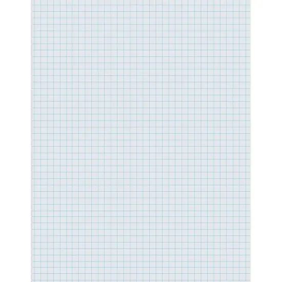 Graphing Paper, White, 1/4" Quadrille Ruled, 8-1/2" x 11", 500 Sheets {1}