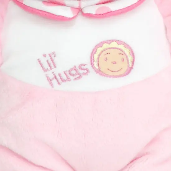 Lil' Hugs Baby's First Soft Doll, Vinyl Face, Pastel Outfits with Rattle, 12" Caucasian {3}
