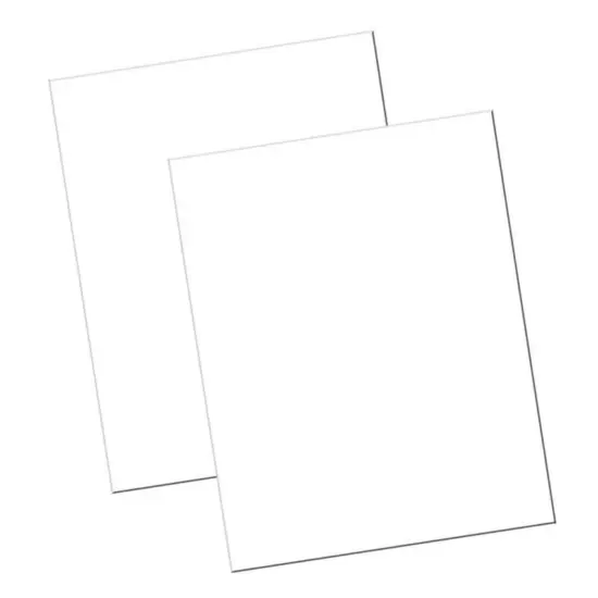 Economy Poster Board, White, 22" x 28", 100 Sheets {1}