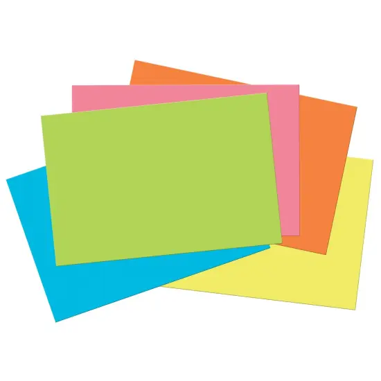 Construction Paper, 5 Assorted Hot Colors, 12" x 18", 50 Sheets Per Pack, 3 Packs {2}