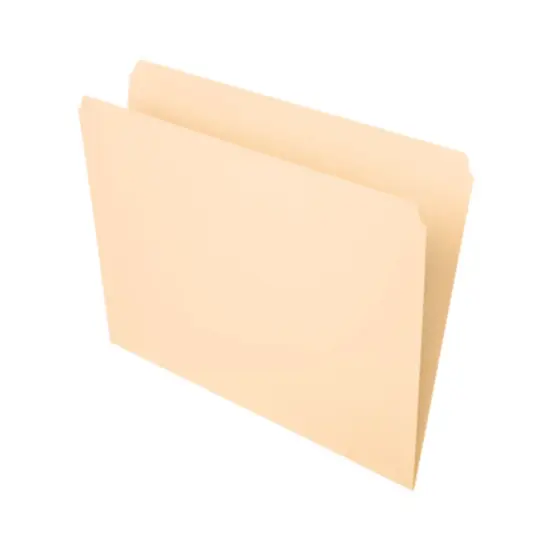 File Folders, Letter Size, Manila, Straight Cut, Box of 100 {2}