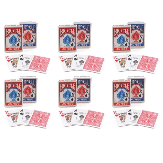 Jumbo Index Playing Cards, 6 Decks {1}