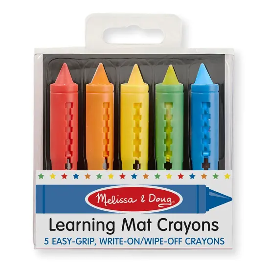 Learning Mat Crayons, 5 Assorted Colors Per Pack, 12 Packs {2}