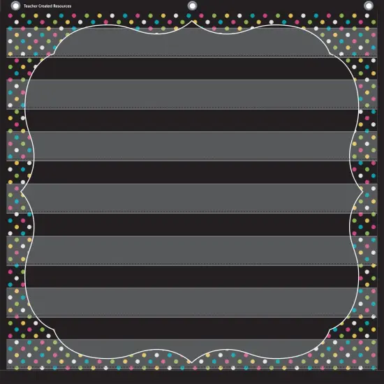 Chalkboard Brights 7 Pocket Chart (28" x 28") {1}