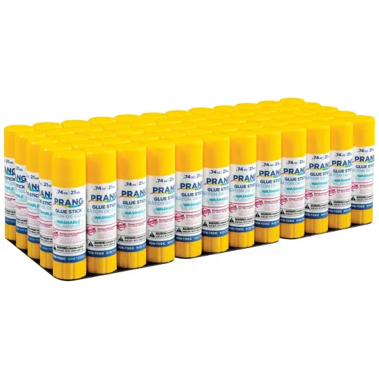 Clear Glue Sticks, Washable, .74oz, 60 Count {1}
