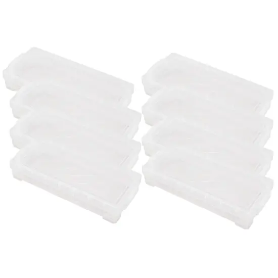 Pack of 8 - Pencil Box, Holds: 50+ pencils, 25+ pens, 20+ markers or 64 crayons, Measures 3.75" x 8.375"L x 1.625"H {1}