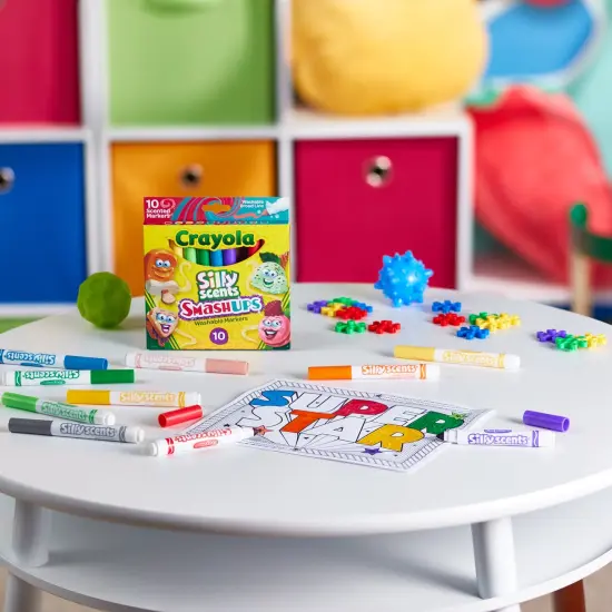 Silly Scents&trade; Smash Ups Broad Line Washable Scented Markers, 10 Per Pack, 6 Packs {4}