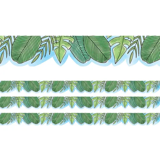 Safari Friends Jumbo Leaves EZ Border, 48 Feet Per Pack, 3 Packs {1}