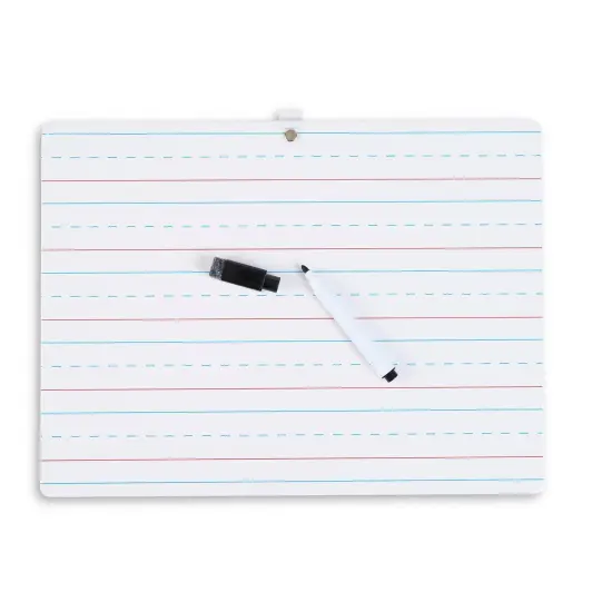 "My First" Dry Erase Board with Marker/Eraser, Two-Sided Plain/Lined, White, Pack of 12 {2}