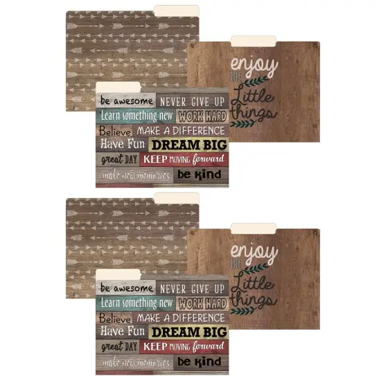 Farmhouse Chic File Folders, Letter Size, 12 Per Pack, 2 Packs {1}