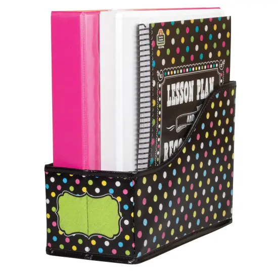 Chalkboard Brights Book Bin, 5"W x 8"H x 11"D, Pack of 3 {2}