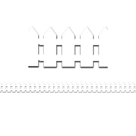 White Fence Border, 12 Strips/36 Feet Per Pack, 6 Packs {2}