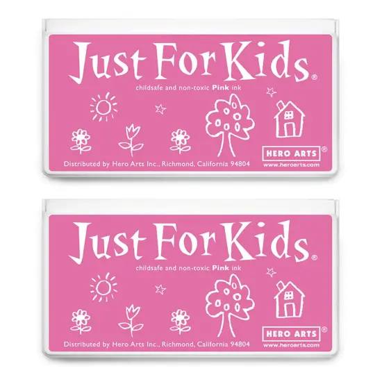Jumbo Just for Kids Stamp Pad, Pink, Pack of 2 {1}