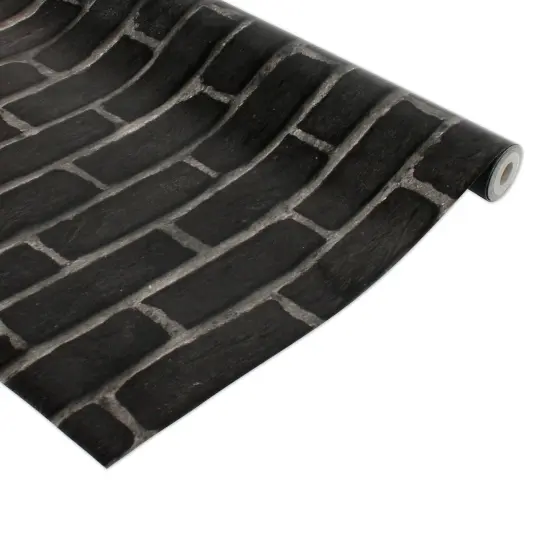 Black Brick Better Than Paper Bulletin Board Roll, 4' x 12', Pack of 4 {3}