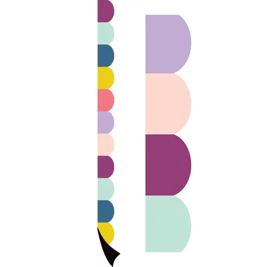 Oh Happy Day Scalloped Magnetic Border, 24 Feet Per Pack, 3 Packs {3}