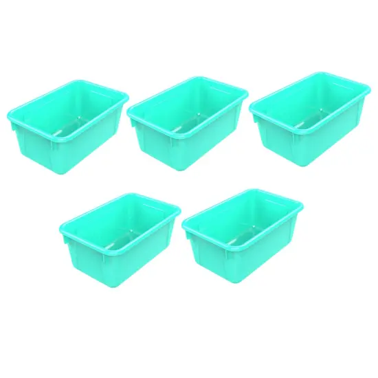 Small Cubby Bin, Teal, Pack of 5 {1}